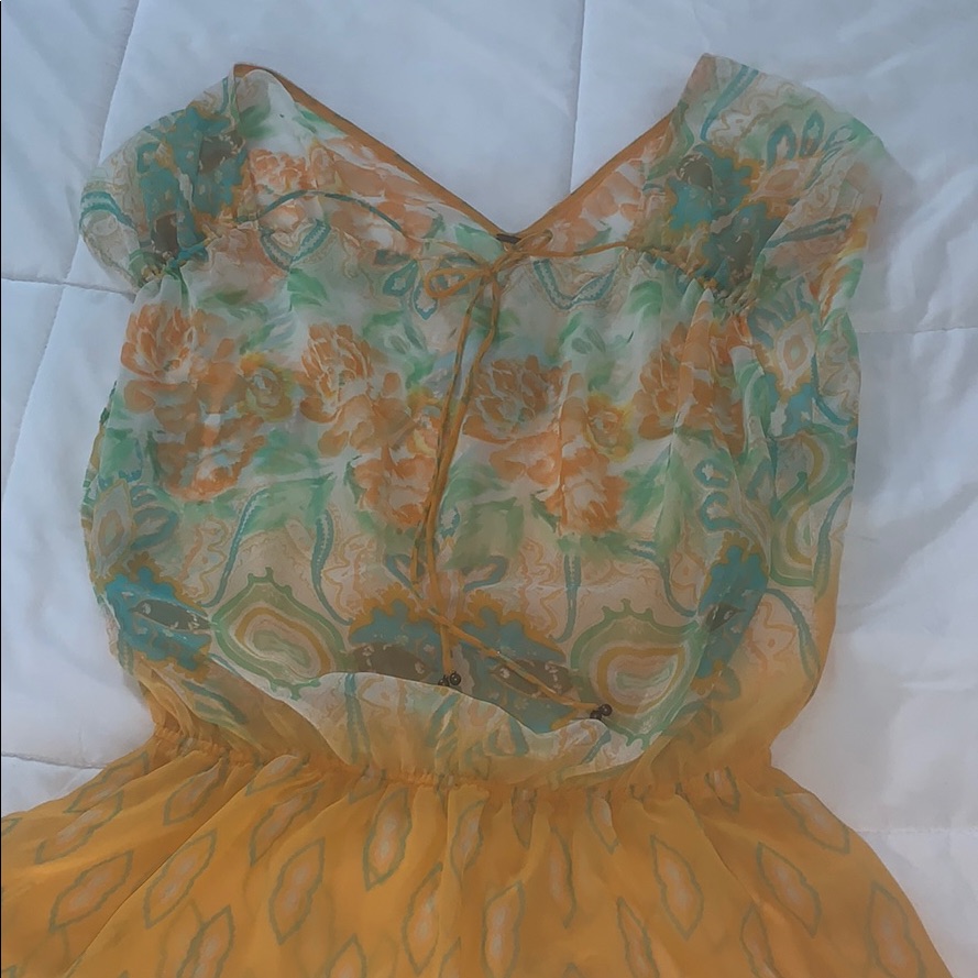 Free People Sheer Floral Blouse